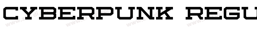 Cyberpunk Regular字体转换